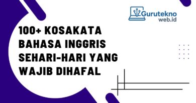 kosakata bahasa inggris sehari-hari