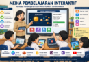 Media pembelajaran interaktif di kelas menggunakan teknologi digital seperti video, kuis, dan animasi untuk meningkatkan minat belajar siswa